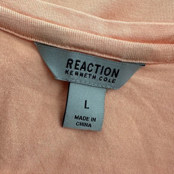 NEW Kenneth Cole Reaction Orange Rayon Blouse Pocket Large - Picture 6 of 8